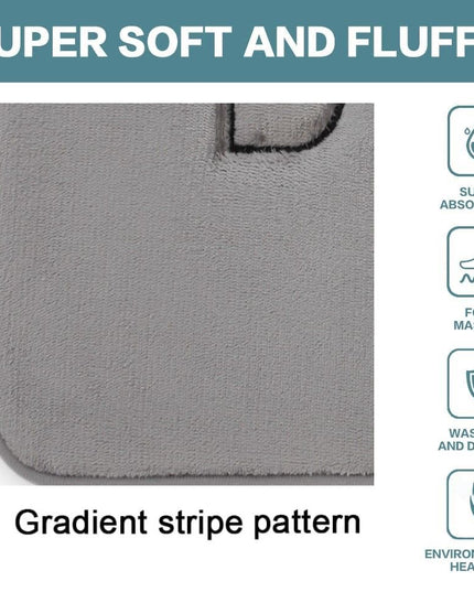 CARLA HOME Extra Thick Memory Foam & Super Comfort Bath Rug Mat for Bathroom (60 x 40 cm, Grey)-1992735299553333252