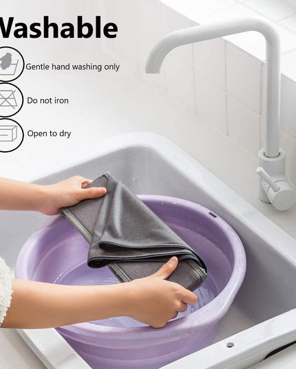 CARLA HOME Set of 2 Fabric Drawer Organizer Divider Storage Boxes for Storing Socks, Underwear, Ties, Scarves (Grey)-1978962239570448393