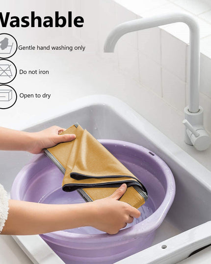 CARLA HOME Set of 2 Fabric Drawer Organizer Divider Storage Boxes for Storing Socks, Underwear, Ties, Scarves (Beige)-1978962239771774985