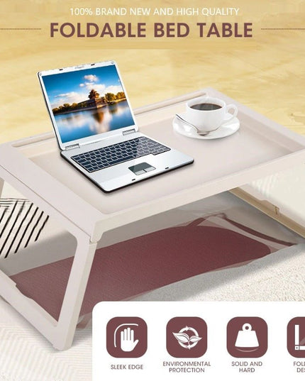 CARLA HOME Multifunction Laptop Bed Desk with foldable legs for Home Office (White)-1978962240203788288