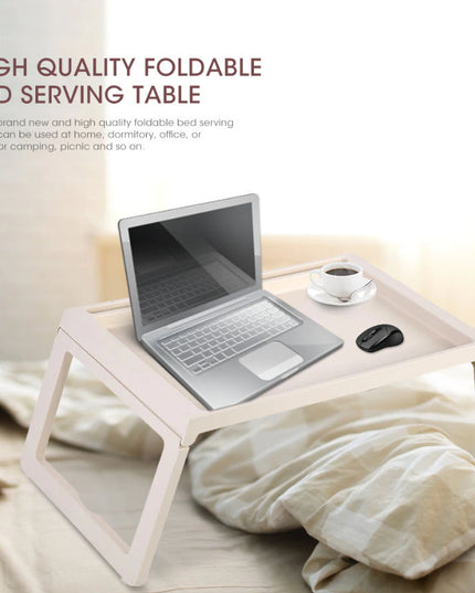 CARLA HOME Multifunction Laptop Bed Desk with foldable legs for Home Office (White)-1978962240203788290