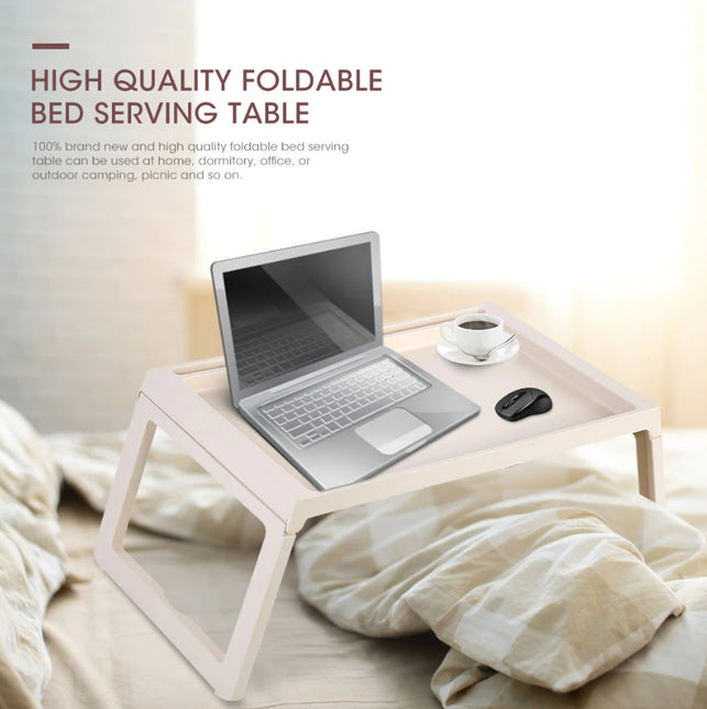 CARLA HOME Multifunction Laptop Bed Desk with foldable legs for Home Office (White)-1978962240203788290