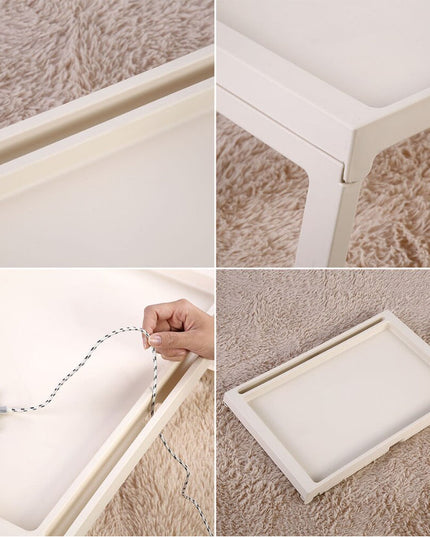 CARLA HOME Multifunction Laptop Bed Desk with foldable legs for Home Office (White)-1978962240203788295