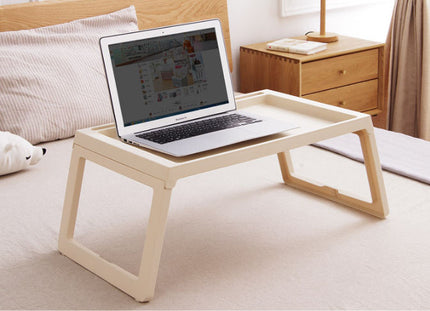 CARLA HOME Multifunction Laptop Bed Desk with foldable legs for Home Office (White)-1978962240203788296