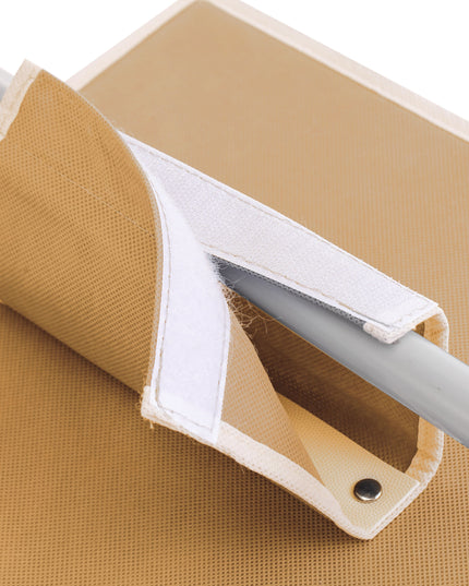 3 Pack 5-Tier Shelf Hanging Closet Organizer and Storage for Clothes (Beige)-1978962242703593478