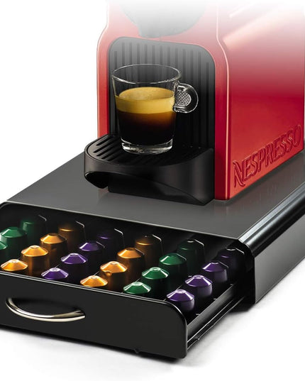 CARLA HOME Coffee Pods Holder Storage Drawer Compatible with 60 Nespresso Pods for Kitchen Storage & Organisation, Nespresso Pod Holder Coffee Machine for Home Storage (Black)-1992735291420577792