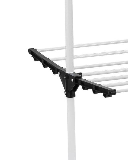 CARLA HOME Folding 3 Tier Clothes Laundry Drying Rack with Stainless Steel Tubes for Indoor & Outdoor Home-1992735292137803781
