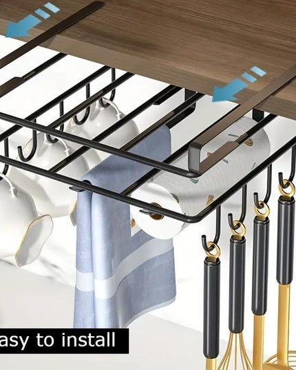 CARLA HOME Multifunctional Under Cabinet Cutting Board Metal Holder Organiser-1992735288446816258