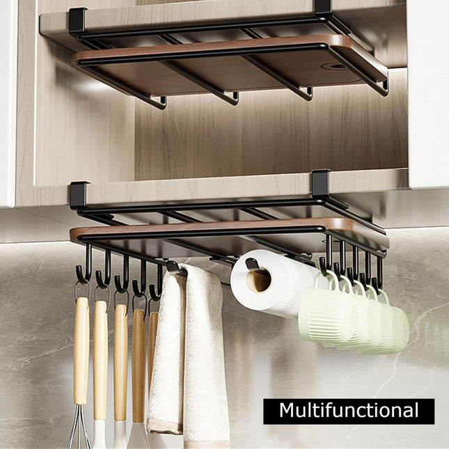 CARLA HOME Multifunctional Under Cabinet Cutting Board Metal Holder Organiser-1992735288446816259
