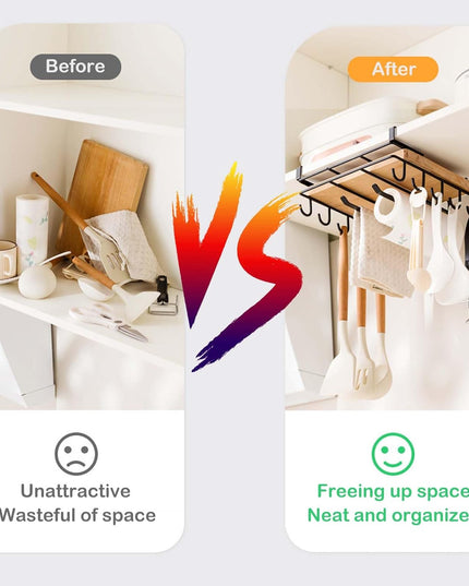 CARLA HOME Multifunctional Under Cabinet Cutting Board Metal Holder Organiser-1992735288446816261