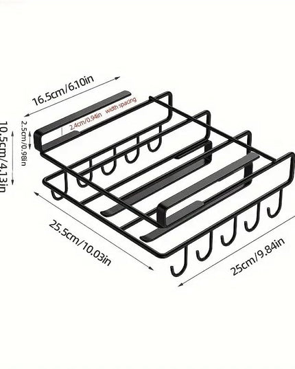 CARLA HOME Multifunctional Under Cabinet Cutting Board Metal Holder Organiser-1992735288446816263