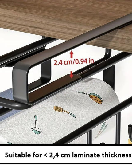 CARLA HOME Multifunctional Under Cabinet Cutting Board Metal Holder Organiser-1992735288446816264