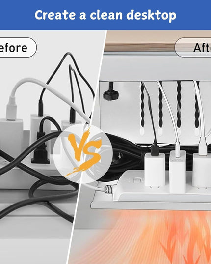 CARLA HOME Under Desk Side Laptop Holder Storage with No Drill Cable Management Tray and Pen Storage for Office and Home-1992735296592154628