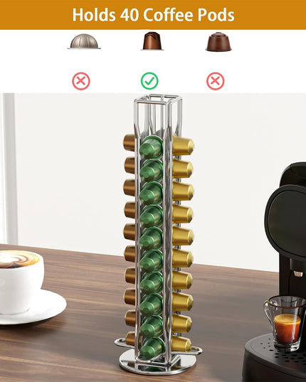 CARLA HOME Coffee Pods Holder Storage Compatible with 40 Nespresso Pods-1992735294604054530