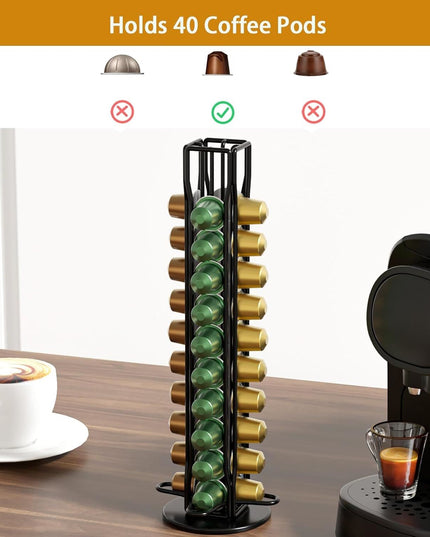 CARLA HOME Coffee Pods Holder Storage Compatible with 40 Nespresso Pods-1992735293182185474