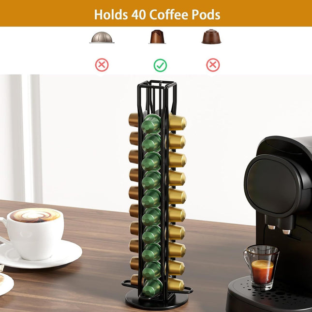 CARLA HOME Coffee Pods Holder Storage Compatible with 40 Nespresso Pods-1992735293182185474