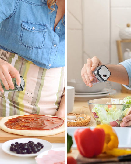 CARLA HOME Rotating Spice Rack Organizer with 20 Glass Jars for Kitchen Countertop-1992735296076255239