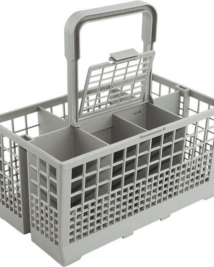 CARLA HOME 8 Slot Universal Dishwasher Cutlery Basket with Handle and Lid which Fits Most Brands (240mm X 135mm X 122mm)-1978962256494465024