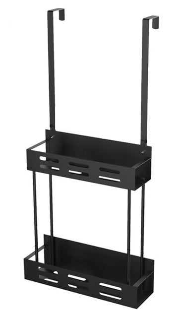 CARLA HOME Over the Door 2-tier Shower Caddy Organizer Shelf with Hooks for Bathroom-1992735298336985095