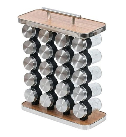 CARLA HOME 20-Jar Spice Rack Organizer Storage for Kitchen Countertop or Cabinet-1992735301285580800