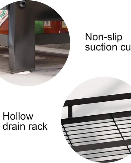 CARLA HOME 2-Tier Kitchen Spice Rack Organizer Storage Shelf for Condiments, Oil Bottles, Utensils, Cutting Board & More-1992735302300602371