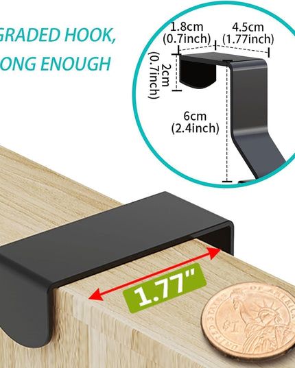 CARLA HOME 6 Tier Over the Door Organizer with Adjustable Metal Pantry Storage Rack and Hanging Baskets for Kitchen and Bathroom-1992735288631365637