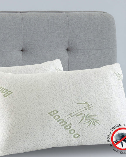 ROYAL COMFORT BAMBOO COVERED MEMORY FOAM PILLOW - 2PK-1951134817148080131