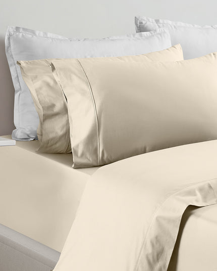Renee Taylor 1500 Thread count Cotton Blend Sheet sets King Ivory-1951134873129455616