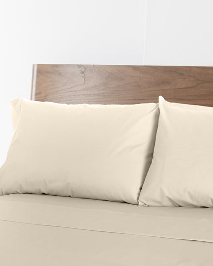 Renee Taylor 1500 Thread count Cotton Blend Sheet sets King Ivory-1951134873129455618