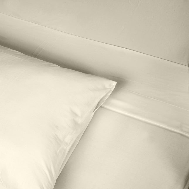 Renee Taylor 1500 Thread count Cotton Blend Sheet sets King Ivory-1951134873129455619