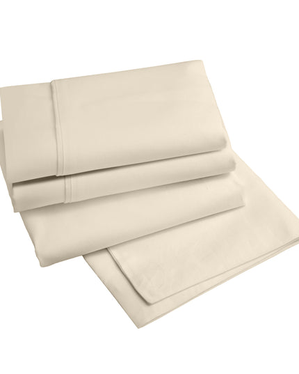 Renee Taylor 1500 Thread count Cotton Blend Sheet sets King Ivory-1951134873129455620