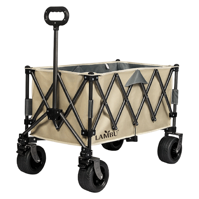 Lambu Folding Wagon Cart Khaki-1975420333397774344