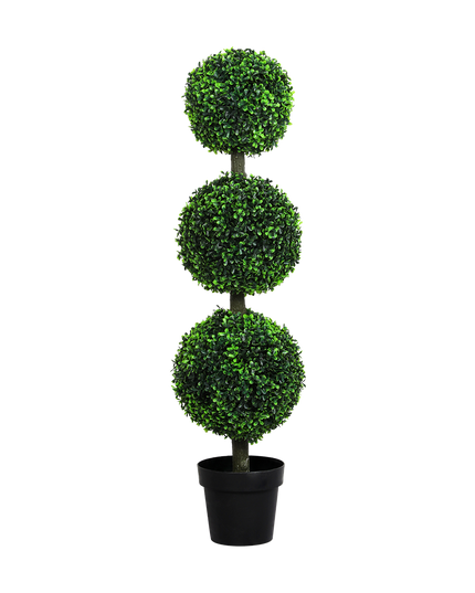 Lambu Artificial Triple Ball Boxwood Trees-1975420333049647112