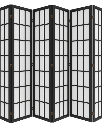 Levede 6 Panel Room Divider 170cm Freestanding Screen-1973193605594091528