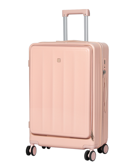 Slimbridge 26" Luggage Trolley Travel Hard Pink-1975420322798768136