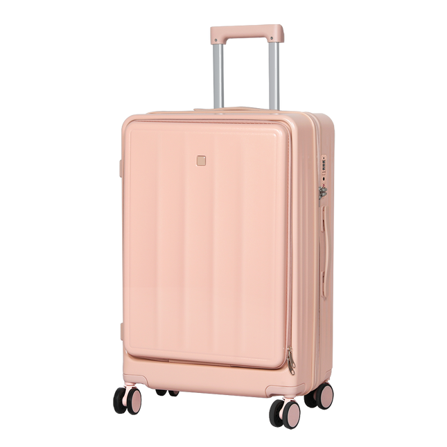 Slimbridge 26" Luggage Trolley Travel Hard Pink-1975420322798768136