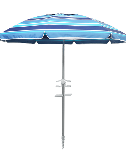 Mountview 2.2M Outdoor Beach Umbrellas Sand Blue-1973193499629195272