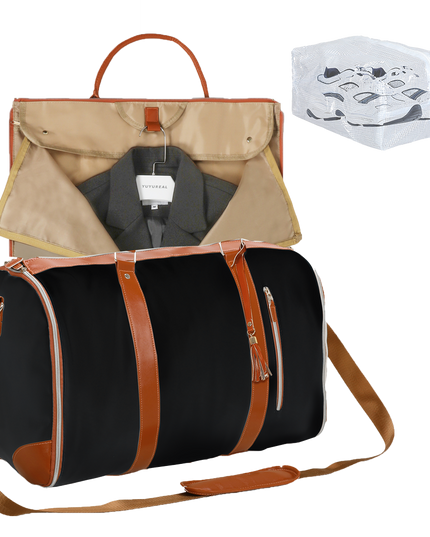 Slimbridge Garment Bags 2 in 1 Hanging Suit Bag Black-1973193511423578120