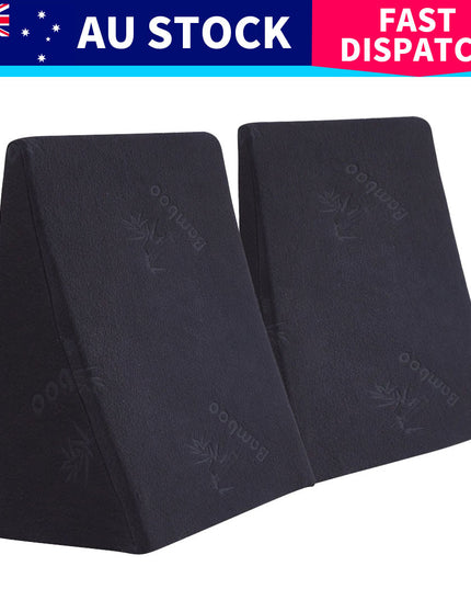 Cool Gel Memory Foam Bed Wedge Pillow With Cover-1973193472198447113