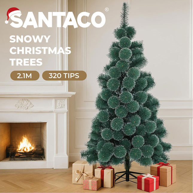 Santaco 2.1M 320 Tips Christmas Tree Full Pine Needle-1973193580059168773