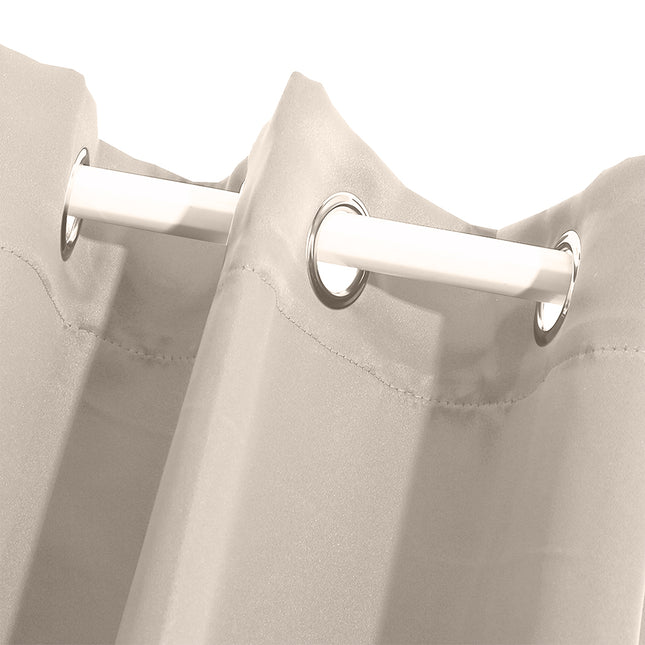 2x Blockout Curtains Panels 3 Layers Beige-1973194063431733253