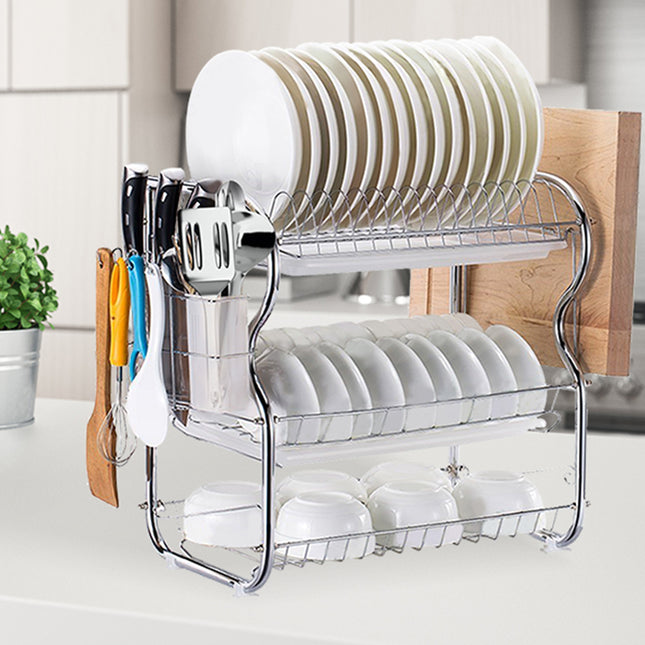 TOQUE Dish Rack Drying Drainer Cup Holder-1973193928719077383
