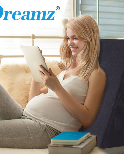 2x Cool Gel Memory Foam Bed Wedge Pillow-1973193427386503174