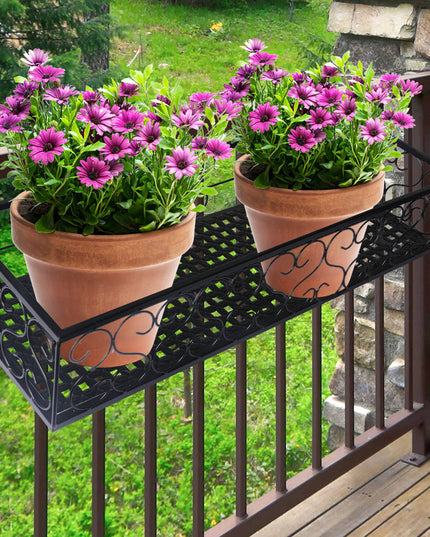 Levede Plant Stand Outdoor Indoor Home Black Rectangle-1975420370764828678