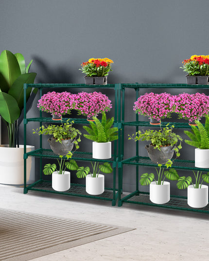 Levede 2x 4 Tier Plant Stand Shelves-1973193770933555206