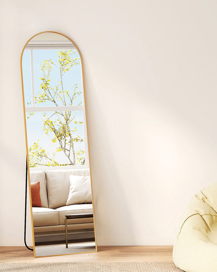 Yezi 165X60CM Full Length Mirror Wall Mounted Mirror Gold-1973193573386031110