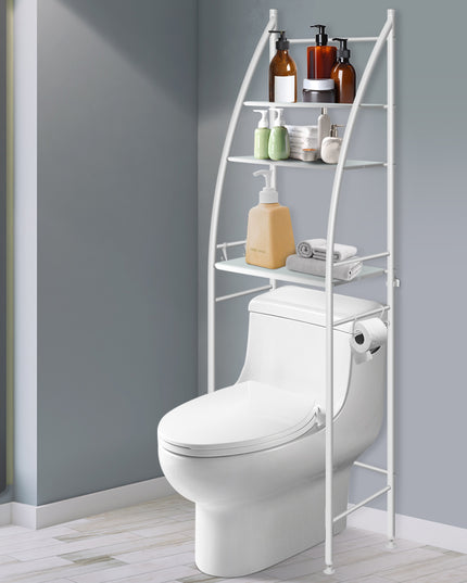 Dutxa 3 Tier Over Toilet Storage Shelf White-1973193893990240262