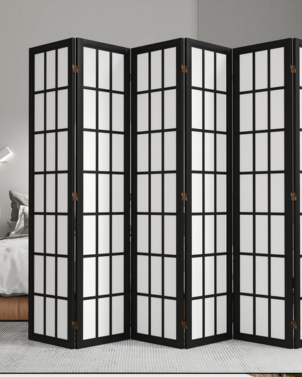 Levede 6 Panel Room Divider 170cm Freestanding Screen-1973193605594091526