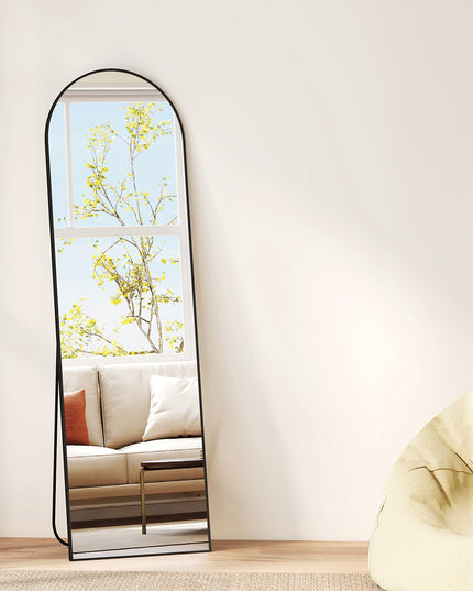 Yezi 165X60CM Full Length Mirror Wall Mounted Mirror Black-1973193573197287430