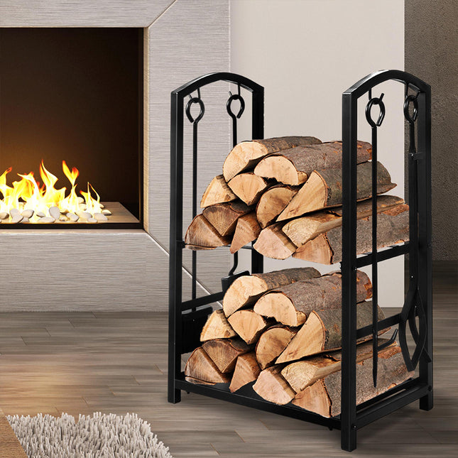 Traderight Firewood Rack 4 Fireplace-1973193883991019526